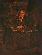 Mihaly Munkacsy Seated Old Woman Spain oil painting artist